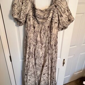 Elegant Floral Print Dress